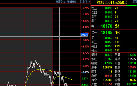 橡胶2501主力合约11月11日早盘下跌趋势分析